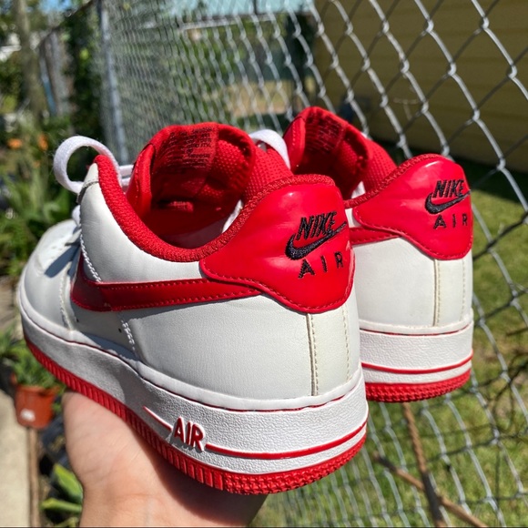 Nike Air Force 1 Low Red/White Rare - Picture 3 of 5